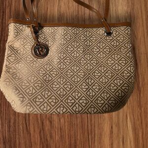 Relic Brown Leather Logo Patch Crossbody or Handbag